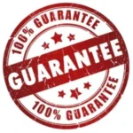100 PERCENT GUARANTEE Red stamp with '100% GUARANTEE' indicating full assurance of the board prep coaching course.