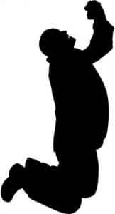 Silhouette of a person begging and pleading for 100 Pediatric Board Pictures - Free & Downloadable Guide
