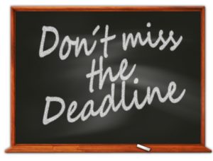 Don't Miss the Deadline