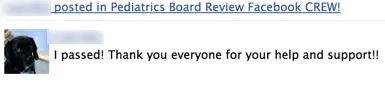 Passing the Pediatric Board Exam – Maximizing CRUNCH Time Facebook Crew Testimonial - 2