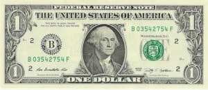 One-dollar bill representing the 'Biggest Bang for the Buck' strategy in maximizing your chances of passing the Pediatrics Board Exam.