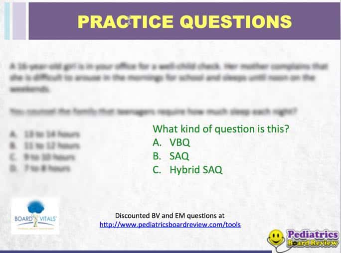 Test-Taking Strategies Webinar Practice Question - Category