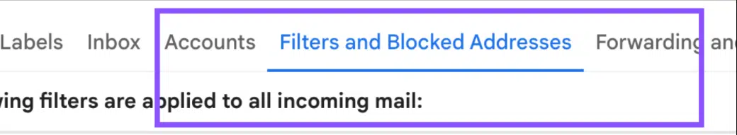 Welcome To PBR filter and blocked address tab