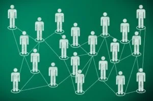 A Pediatric Board Forum by PBR – Join the PBR Facebook CREW! Conceptual network graphic symbolizing how the PBR Facebook Group connects pediatricians for support and board exam collaboration.