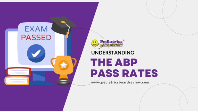 Banner image for PBR’s article explaining American Board of Pediatrics (ABP) pass rates and scoring changes