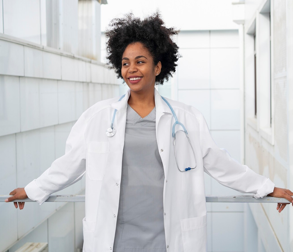 Pediatrician looking confident and relaxed after improving board prep with PBR’s MP3 Audio Course