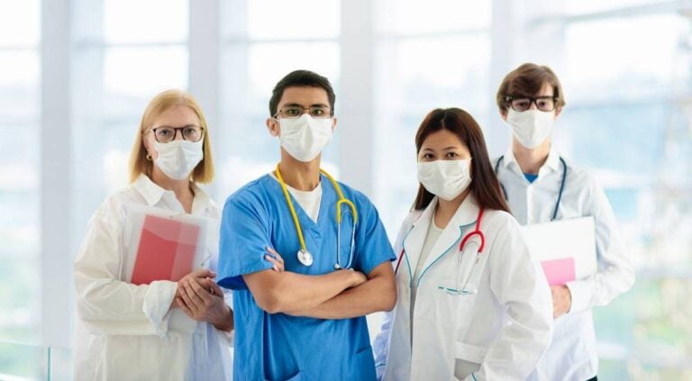 Team of pediatric clinicians symbolizing preparation, support, and readiness for the pediatric board exam process.