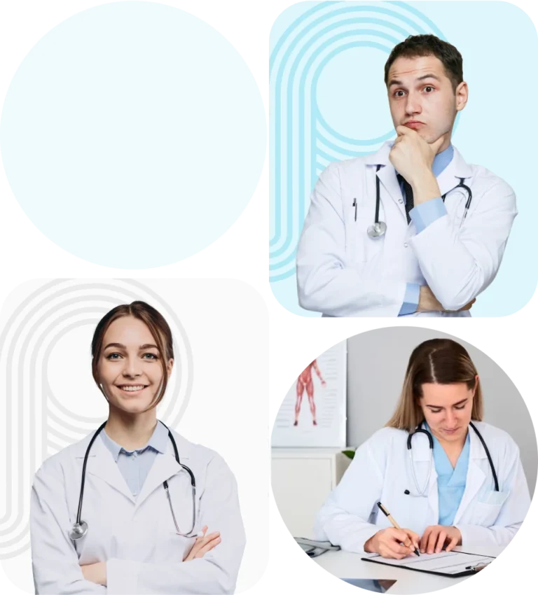 Image of doctors used on the Pediatrics Board Review About page symbolizing exam preparation and support