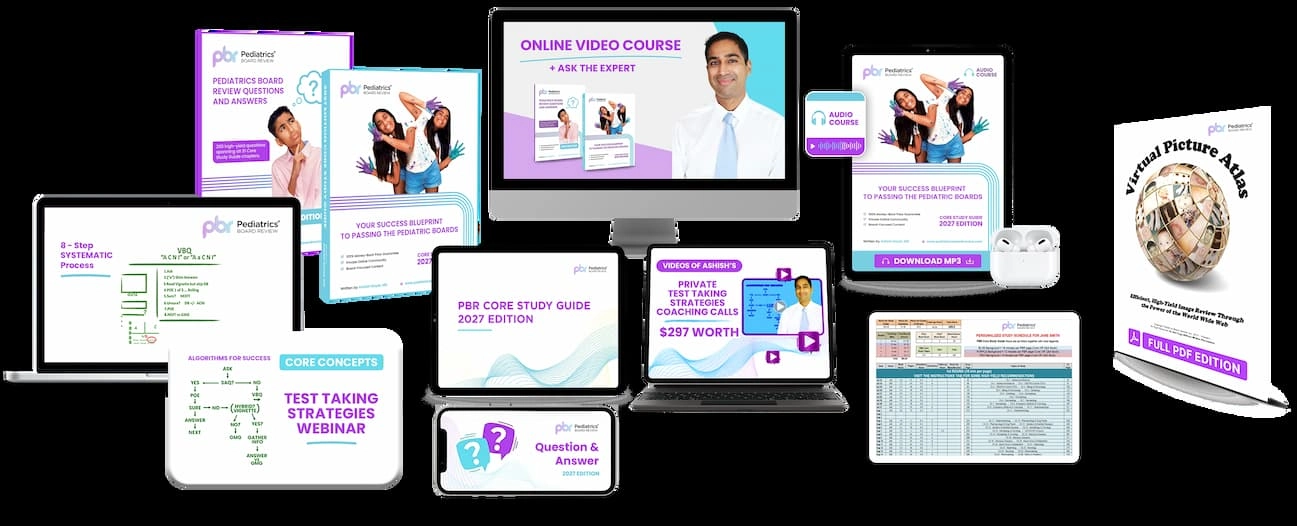 Pediatrics Board Review VIP No Brainer and Live Test Taking Strategies Course 2027