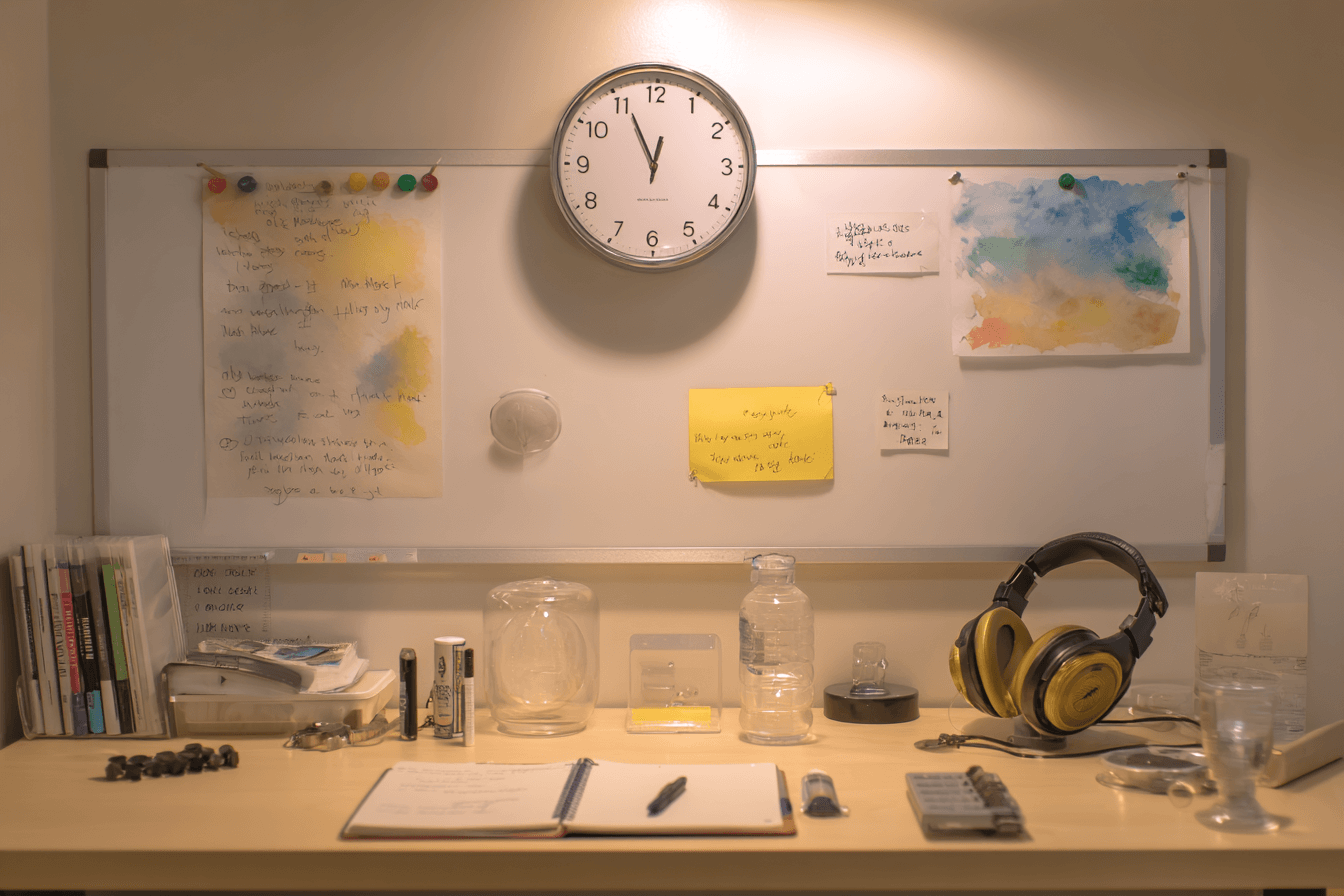Mock board exam setup simulating real test conditions for pediatric board preparation