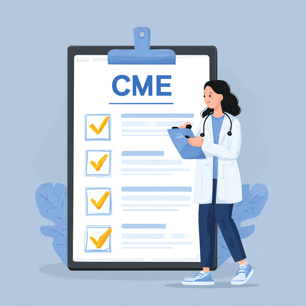 Pediatrician using PIR quizzes to earn Continuing Medical Education (CME) credits