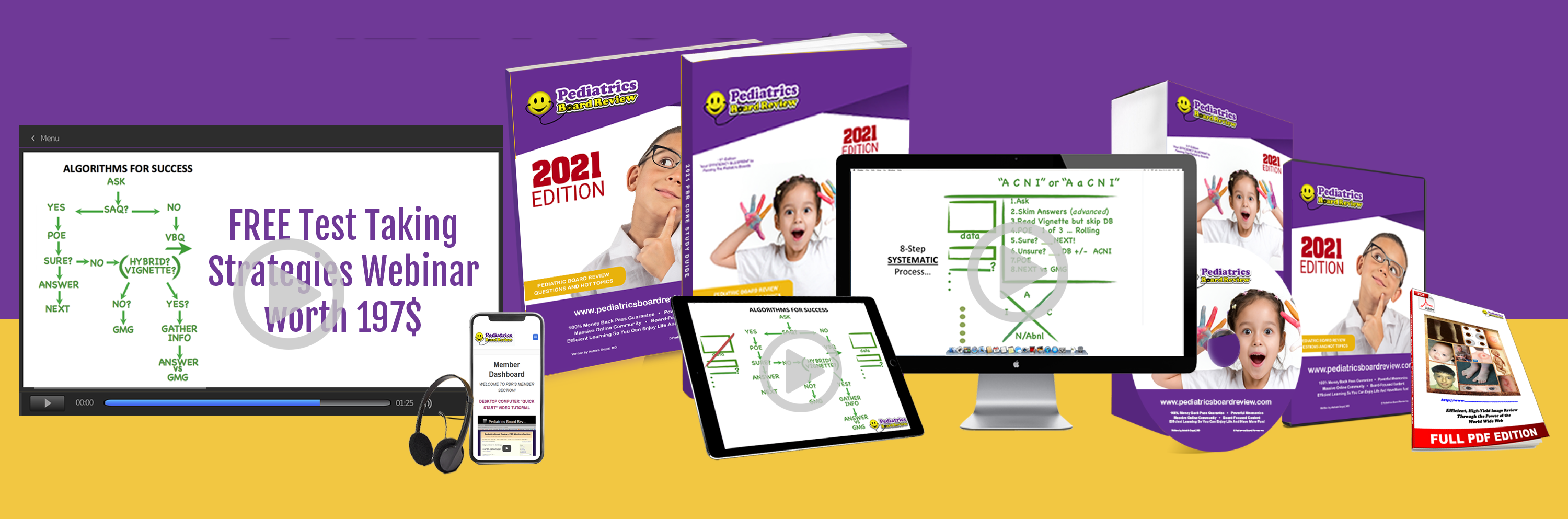 2021 Pediatrics Board Review Study Guides and Video Course