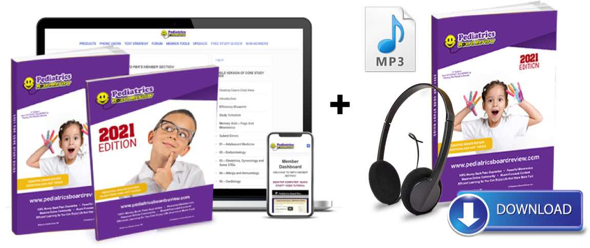 Get the 2020 Ultimate Bundle Pack Plus MP3 Audio Course 2021 Pediatrics Board Review Ultimate Bundle Pack & MP3 Audio Course