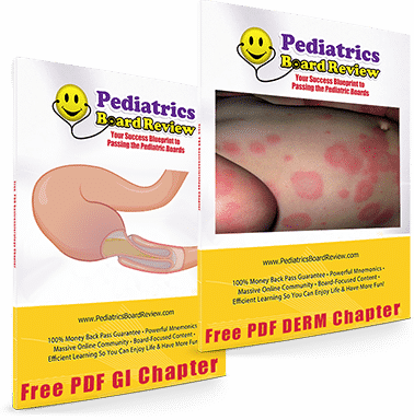 Two eBook PDFs of Pediatric Gastroenterology and Dermatology Study Guides